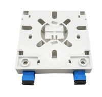 Zócalo de pared de fibra FTTH Tipo SC Zócalo de pared de fibra óptica de dos puertos Caja frontal de fibra de 2 núcleos