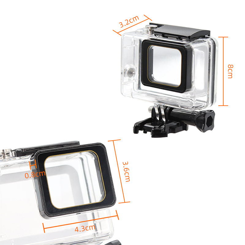 HONGDAK for GoPro 5 Accessories Protective Underwater 45M Waterproof Diving Housing Shell Case for GoPro Hero 5 Cameras