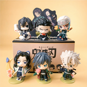 GM 6-14 Pezzi <span class=keywords><strong>Kamado</strong></span> Tanjirou <span class=keywords><strong>Nezuko</strong></span> Figura <span class=keywords><strong>Anime</strong></span> 3D in PVC Mystery Blindbox Bambola da Collezione Statua in Plastica Decorativa Giocattoli Blind Box - Product Image 4