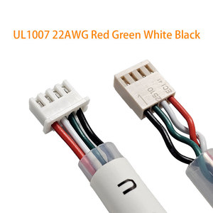 Arnés de Cables con Conector Macho a Hembra UL1007 22AWG XH2.5-4P 2510-4P con Tubo Protector Transparente de PU - Product Image 3