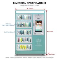 HAUMR Library Holds Locker RemoteLocker LibCabinet: Equipo inteligente para devolución y préstamo de libros para bibliotecas universitarias