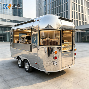 헤비 듀티 생선튀김 트레일러 전문 버거 트럭 CE 스트리트 푸드 카트 - Product Image 4