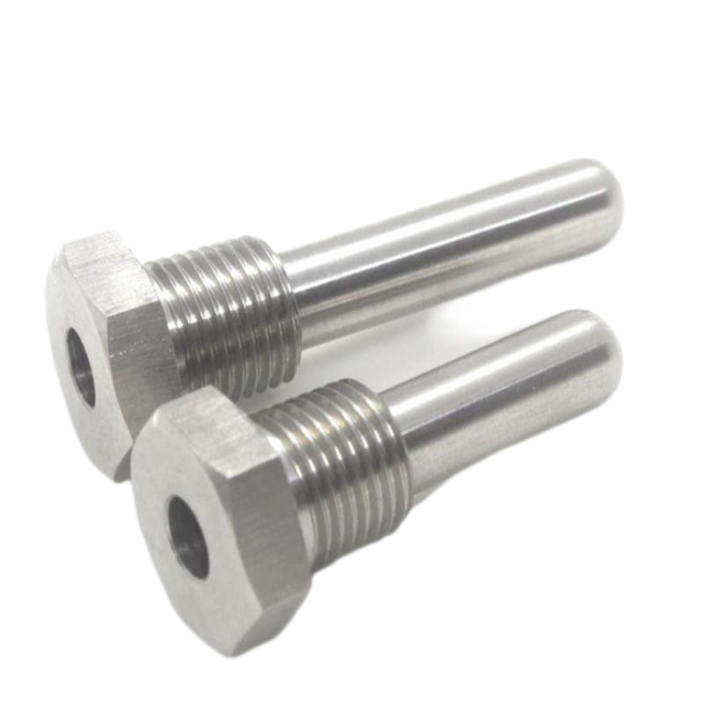 OEM Deep Drawn Stainless Steel Thermocouple Thermowell Probe Temperature Sensor Housings Custom High Machining Services