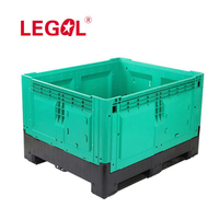 Caisse-palette en plastique pour fruits et légumes caisse-palette en plastique pliable empilable à 4 voies en vrac