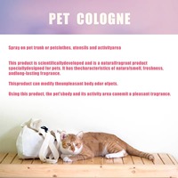 Spray Parfum Écologique pour Animaux 100ml Sans Parfum Type Décomposable Élimination Longue Durée des Odeurs Soin de Toilettage pour Chiens & Chats
