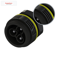 Conector de Cable Macho de 3 Pines, 17.5A, 450V CA, EP030-1124-00, IP68, para Iluminación de Paisajes