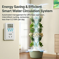 Système hydroponique vertical commercial de qualité supérieure, 30L, 7 niveaux, tour de culture aquaponique avec pompe automatique pour la production de légumes