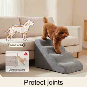 Pet Stairs <b>Dog</b> Ramp Foam Climbing Steps for High <b>Bed</b> <b>Sofa</b> Small <b>Dogs</b> Puppy Non-Slip Wholesale Factory Vendor Bulk - Product Image 2