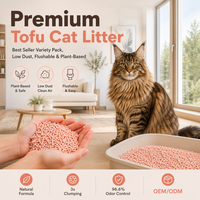 Nouvelle litière intelligente pour chat 2026, de qualité alimentaire, à base de plantes, agglomération rapide en 3 secondes, absorption instantanée, contrôle puissant des odeurs, soluble dans l'eau