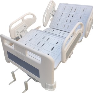 Multifunctional Medical Nursing Bed 142x77x96 Stainless Steel Double Crank Patient Bed Hospital Use - Product Image 2