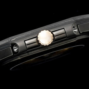 Montre mécanique automatique de luxe pour homme, grade 5A, avec accent en or rose octogonal, boîtier en fibre de carbone, affichage de la date, montre-bracelet - Product Image 4