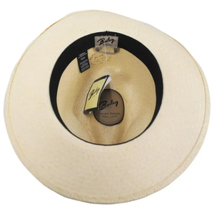 Panama Straw Fedora <b>Hat</b> for Men Wide Brim Cowboy Style Sun <b>Hat</b> with Leather <b>Band</b> for Outdoor - Product Image 4