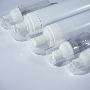 Flacon pompe en PET pour nettoyant moussant, <span class=keywords><strong>mousse</strong></span> nettoyante pour le maquillage, sérum pour le soin de la peau, avec logo personnalisé, 30 ml, 50 ml, 100 ml, 150 ml - Product Image 5