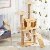 Shengfeng luxe chat Villa planche à gratter en gros arbre sautant espace Capsule nid fournitures chat griffoir