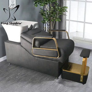 Équipement de <span class=keywords><strong>Salon</strong></span> de Coiffure Moderne Verrouillable, Mobilier de Beauté Style Luxe, Fauteuils de Barbier et Coiffure, Miroir, Lit de Lavage - Product Image 5