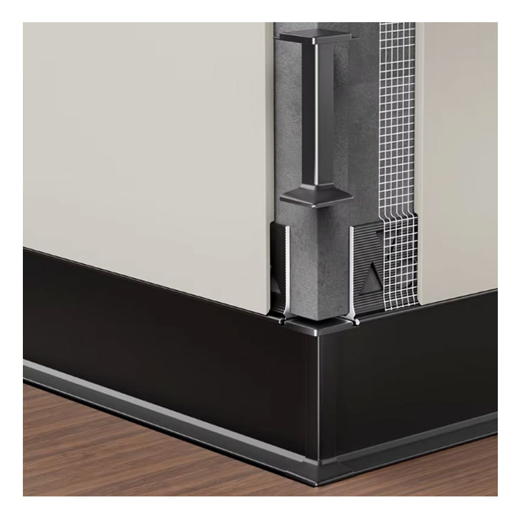 Grooved Aluminum Baseboard Molding Trim on