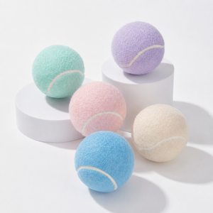Jouets à mâcher pour chiens personnalisés avec logo, écologiques, en gros, balles de tennis en caoutchouc pour animaux de compagnie, jouets interactifs pour chiens - Product Image 1
