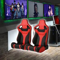 Siège de jeu universel BANGCAN pour simulation de course automobile, en cuir PVC, réglable, vente directe usine
