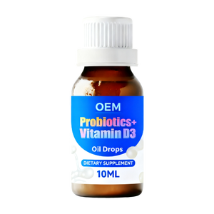 Fabricant OEM Marque Privée Gouttes d'Huile de Probiotiques Vitamine D3 Complément Alimentaire pour le Soutien de l'Immunité et la Santé Osseuse - Product Image 2