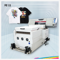 Impresora DTF de Transferencia de Calor de 60 cm para Impresión de Camisetas, Impresora UV Dual I3200 con Máquina de Prensa de Calor DTF