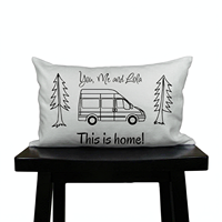 Coussin décoratif personnalisé en microfibre pour camping-car avec insert en tissu de coton pour caravane, vente en gros OEM
