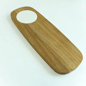 Bandeja de Servir de Madera de Acacia al por Mayor con Cuenco de Cerámica Extraíble, Tabla Ovalada Dividida para Charcutería, Aperitivos, Restaurantes y Fiestas - Product Image 2