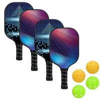 Raquette de pickleball en fibre de verre, ensemble complet, niveau professionnel