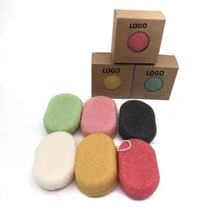 100% Facial Activated Konjac Sponge Natural Fiber Makeup Remover Sponge