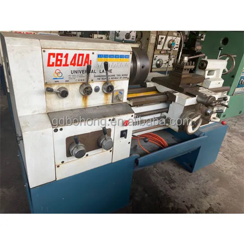 Used Guangzhou C6140A 1 Meter Horizontal High Precision Manual Metal Lathe Machine