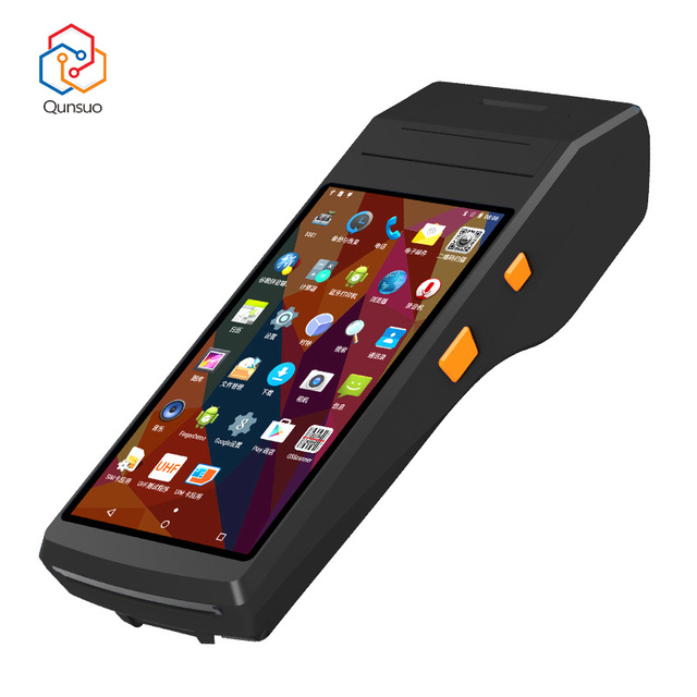 Direct Factory Price Android Portable PDA 58MM Receipt Thermal Printer 2D QR Barcode Scanner GMS Certified POS Terminal