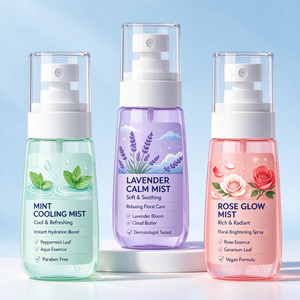 Botella de Plástico Transparente con Atomizador, Envase Cosmético para Cuidado Facial, de la Piel y del Cabello - Product Image 1