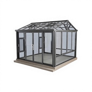 Puerta Corredera Automática de Aluminio para Exteriores, Moderna, para Patio de Villa, Balcón Móvil, Terraza, Jardín, Patio Trasero, para Todas las Estaciones - Product Image 1