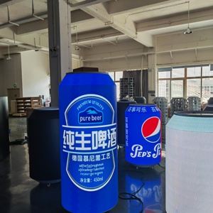 Linh hoạt biến dạng cong màn hình LED quảng cáo lightbox hiển thị gấu <span class=keywords><strong>Coke</strong></span> có thể định hình cho bộ sưu tập nghệ thuật - Product Image 2