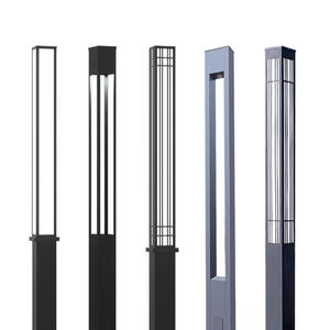 Poste de lámpara LED equivalente 50W personalizado de acero inoxidable para jardín estacionamiento iluminación exterior Simple IP65 poste de luz eléctrica - Product Image 4