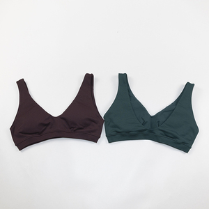 <span class=keywords><strong>Reggiseno</strong></span> sportivo da donna con scollo a V e <span class=keywords><strong>schiena</strong></span> <span class=keywords><strong>scoperta</strong></span>, top senza cuciture per palestra, yoga, crop top con imbottiture rimovibili e push-up - Product Image 3