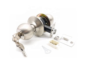 Khóa Núm Cửa Khóa An Toàn Hơn Khóa Cửa Ra Vào, Núm Bằng Thép Không Gỉ Và 65Mm/75Mm Rosette Chải Bằng Thép Không Gỉ Hoàn Thiện - Product Image 3