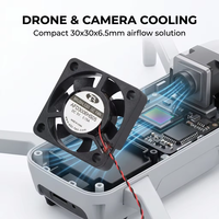 Ventilateur axial sans balais OEM personnalisé 30x30x6,5mm 5V DC, mini ventilateur de refroidissement 10000RPM 0,645W pour caméra de drone et VTX