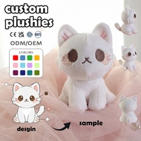 Fabricant de jouets en peluche personnalisés à faible MOQ, jouets en peluche animaux, démon multi-yeux orange, patte en peluche, poupée en peluche douce, maille d'anniversaire
