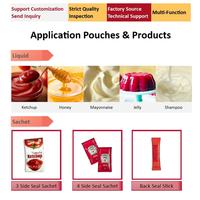 Multi-voies Pâte Liquide Bâton Sachet Emballage Machine Ketchup Mayonnaise