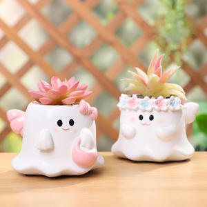 <span class=keywords><strong>Pot</strong></span> <span class=keywords><strong>de</strong></span> fleurs <span class=keywords><strong>de</strong></span> bureau Halloween, décoration paysagère mignonne <span class=keywords><strong>de</strong></span> dessin animé, <span class=keywords><strong>pot</strong></span> <span class=keywords><strong>de</strong></span> plantes succulentes, vase - Product Image 1
