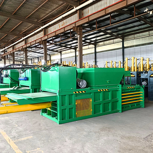Presse hydraulique automatique à balles presse horizontale <span class=keywords><strong>bouteille</strong></span> en carton PET vieux vêtements machine de recyclage presses horizontales - Product Image 5
