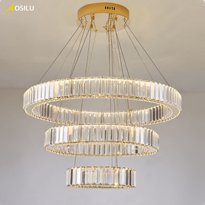 LED Chandelier Modern LED Pendant Light 3 Rings Acrylic Modern Pendant <strong>Lighting</strong> <strong>Fixture</strong> for Dining Room - Product Image 4