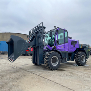 כל השטח 4 x4 דיזל מלגזה מעל כביש 3 טון 3.5 טון 4 טון שטח קשה מלגזה עם דלי - Product Image 1