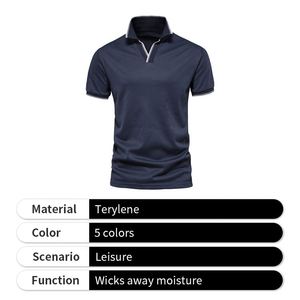 Polo de golf à manches courtes personnalisé de haute qualité, polos pour femmes, polos à col en V pour hommes - Product Image 3