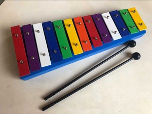 Wholesale Orff Percussion <b>Instrument</b> 13 Notes Portable Rainbow Glockenspiel Xylophone <b>Musical</b> Percussion <b>Instrument</b> for Kids - Product Image 2
