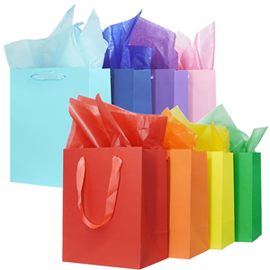 Custom Laminated <b>Large</b> Blue Paper Shopping <b>Bag</b> Luxury Packaging Shoes Clothing Jewelry <b>Gift</b> <b>Bags</b> with logo - Product Image 3