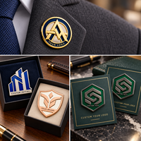 Badges personnalisés en émail dur avec logo d'entreprise, or, argent, or rose, nickel noir, badges de marque pour employés, fabricant OEM ODM