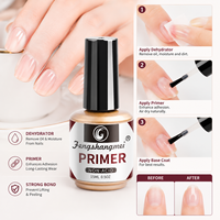 Primer non acide 15 ml, gel liquide pour ongles, avec durcissement LED, écologique et non toxique, facile à retirer, certifié CE et SGS, en flacon