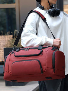 Sac <span class=keywords><strong>de</strong></span> sport <span class=keywords><strong>de</strong></span> voyage Fuliya personnalisé, imperméable, durable, avec fermeture éclair, grande capacité, avec bandoulière et poignées - Product Image 4