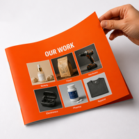 Service d'impression économique de catalogues, brochures et dépliants A5 en papier couché avec logo personnalisé pour entreprises, fabriqué au Jiangsu